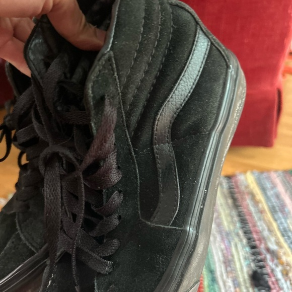 Vans Black Suede High-Top Sneakers men’s 7 women’s 8.5 - Picture 16 of 16